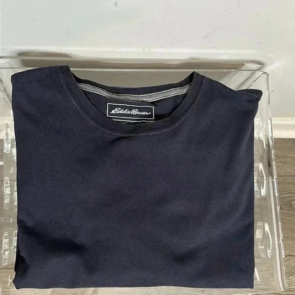 Eddie Bauer Washed Blue T-Shirt - Picture 8 of 8